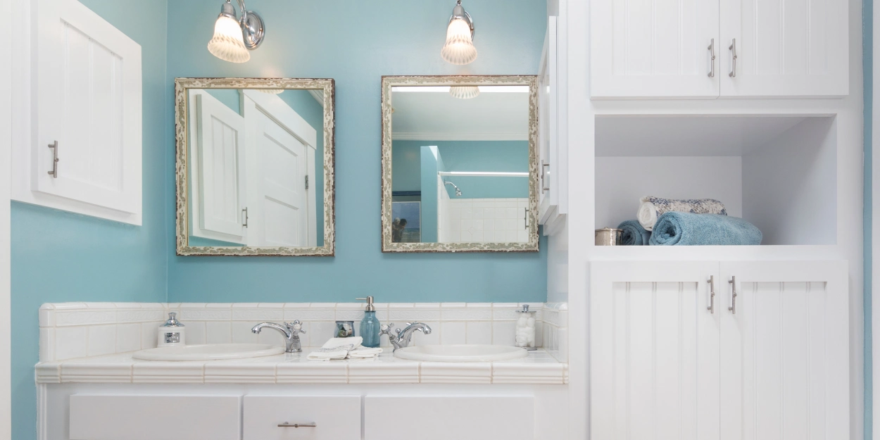 Salle de bain bleue : inspiration Ciel Radieux