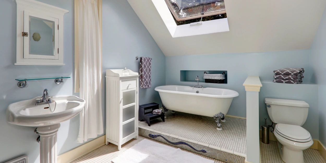 Peinture murale et plafond coloré