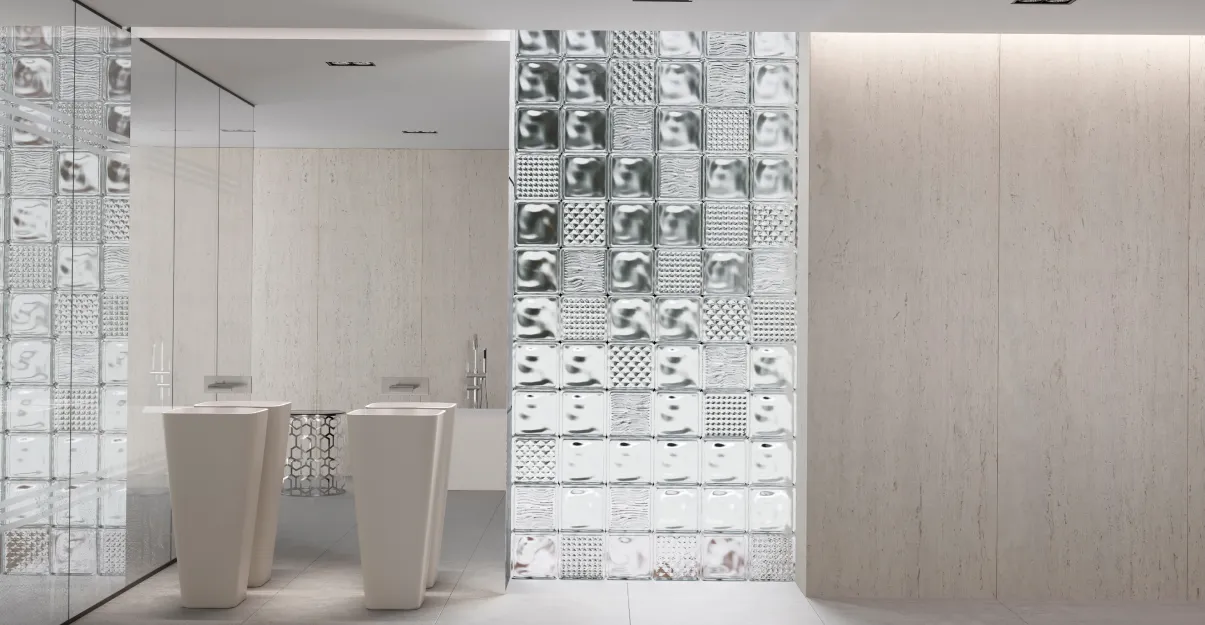 Cloison de douche en verre