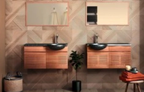 meubles et vasques colorées