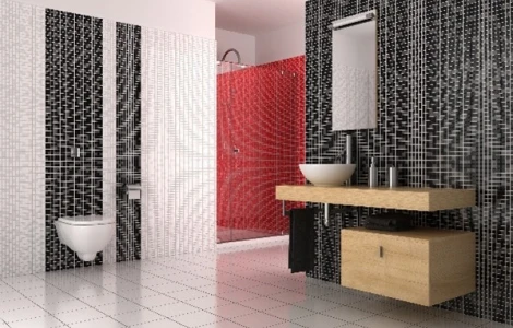 couleur salle de bain contrastes