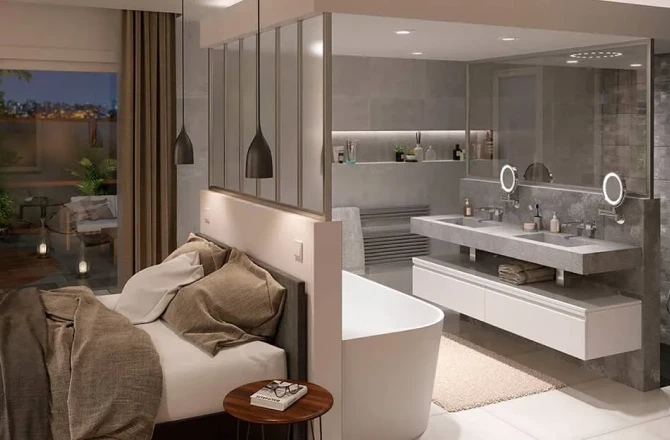 Couleur salle de bain contemporaine