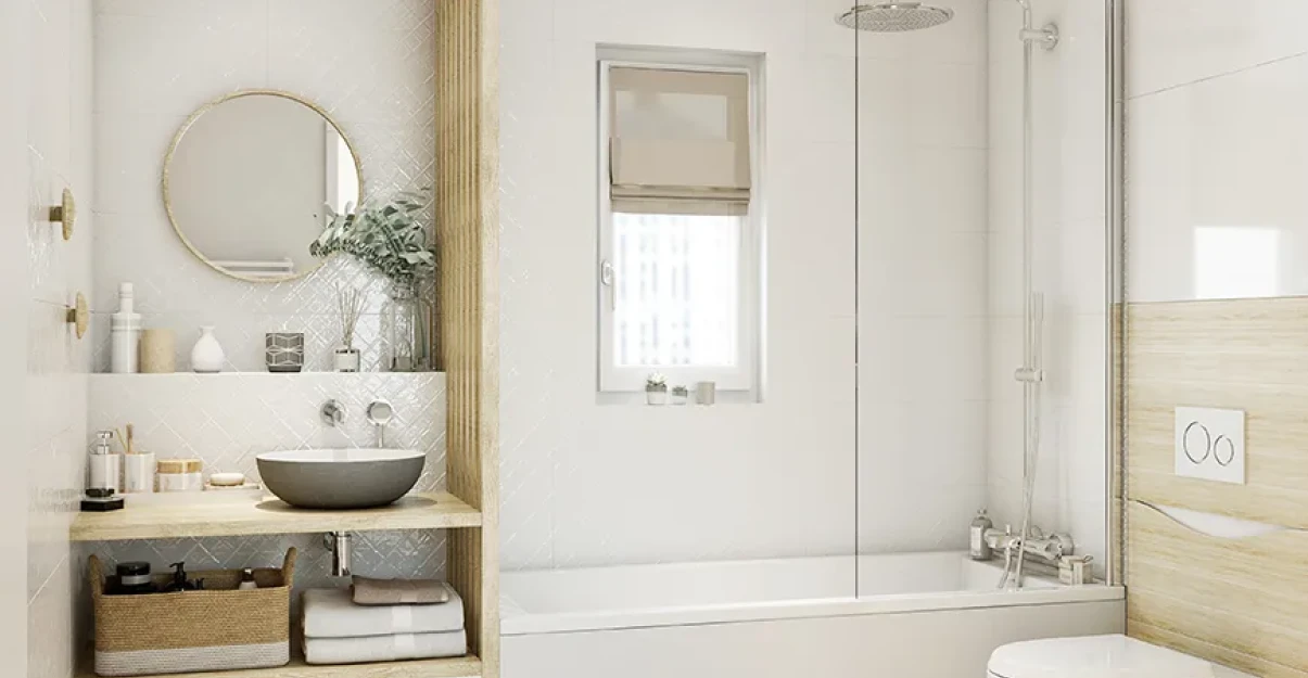 Salle de bains scandinave