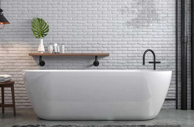 Salle de bain industrielle