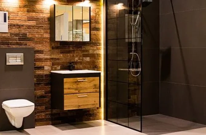 Salle de bain industrielle