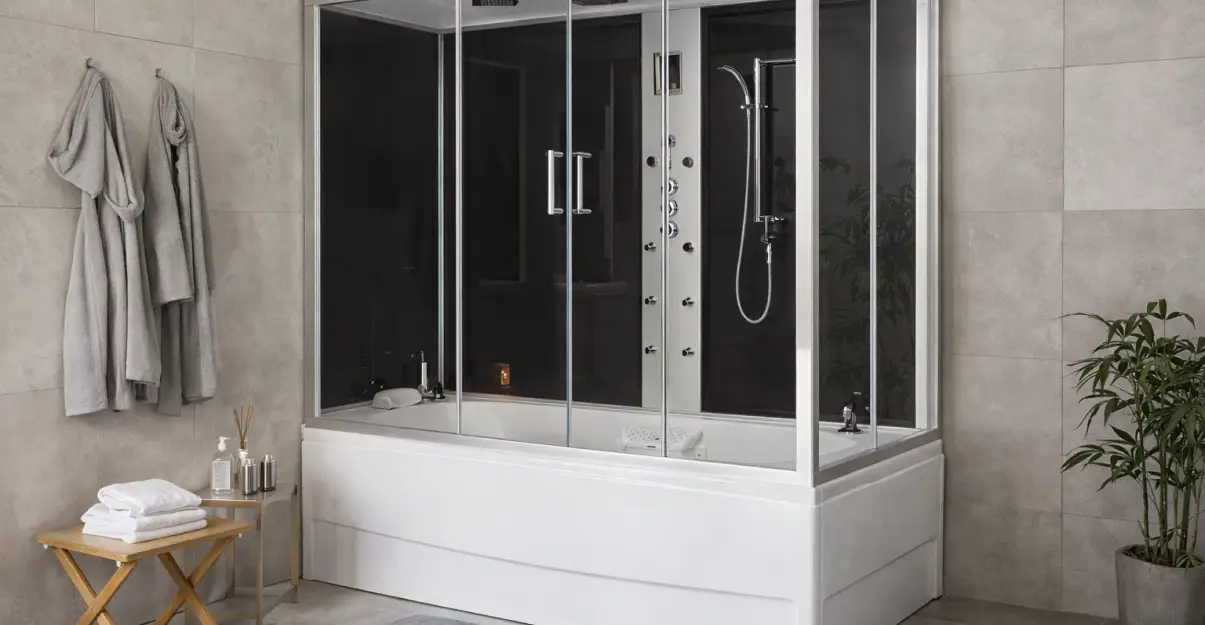 Salle de bain douche baignoire