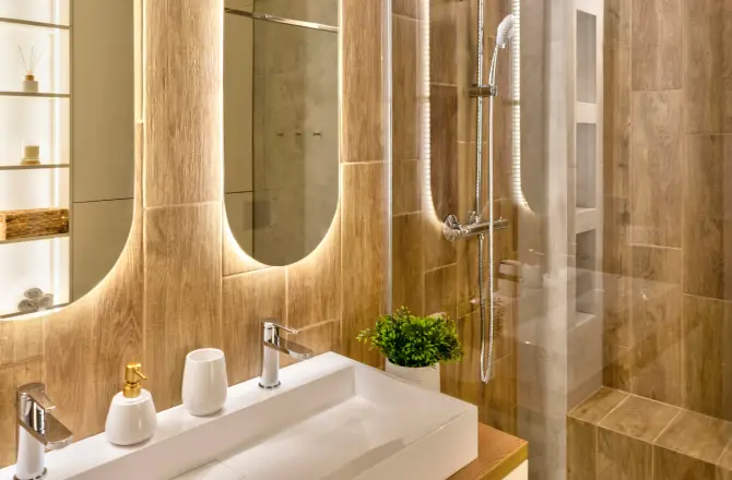 Salle de bain en bois