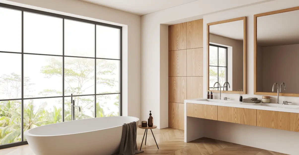 Salle de bains en bois