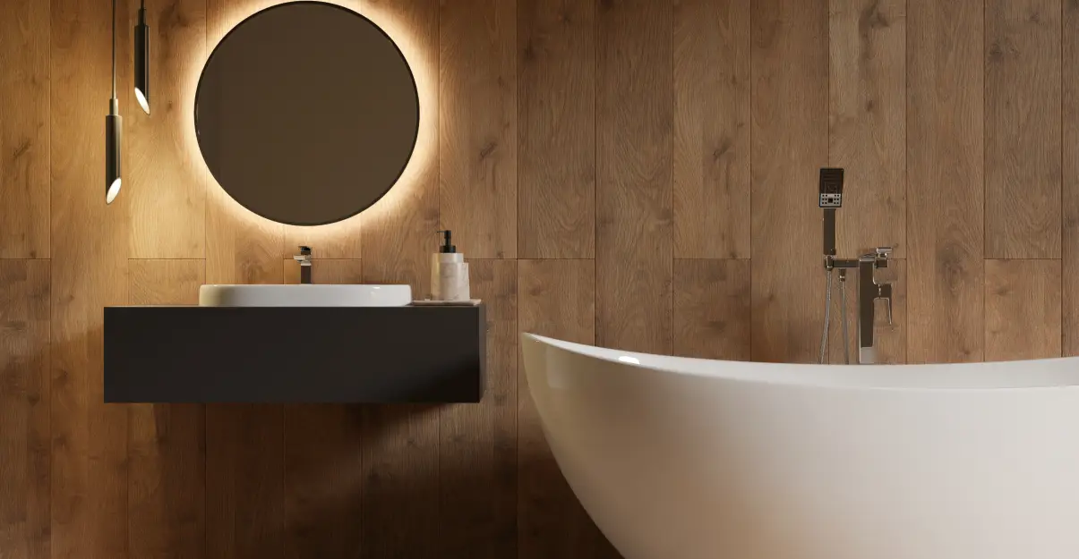 Salle de bains en bois