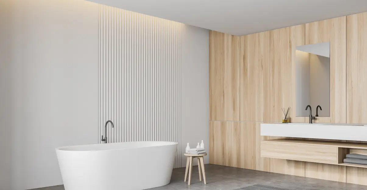 Salle de bain en bois