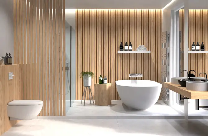 Salle de bains en bois