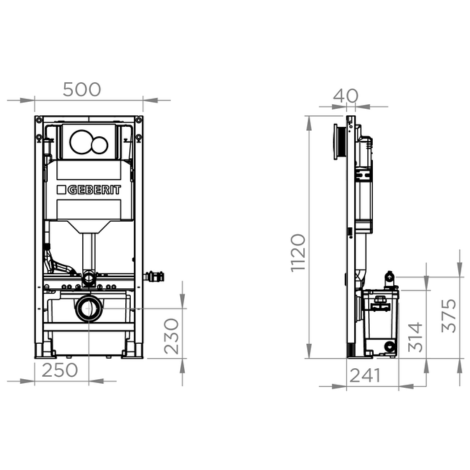 Broyeur Saniwall Up Evo habillage en verre