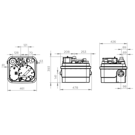 Station de relevage Sanicubic 1 NM