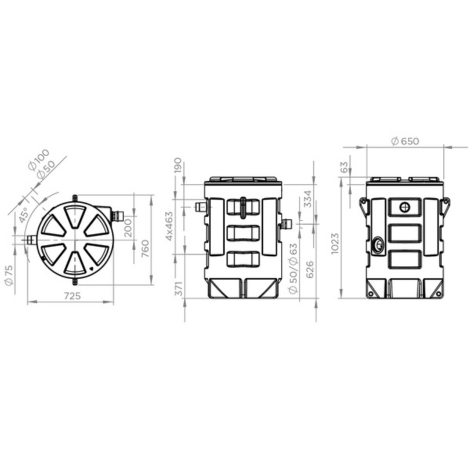 Station de relevage à enterrer Sanifos 280