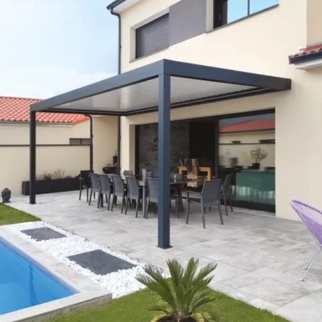 Pergola bioclimatique en aluminium Alusun