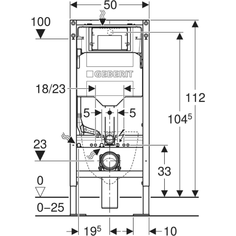 Bâti-support Duofix WC