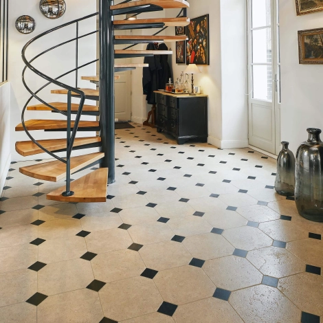 Dallage en pierre naturelle Calcaire Alhambra beige