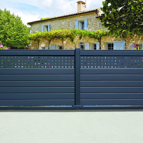 La clôture de jardin en aluminium Alulam