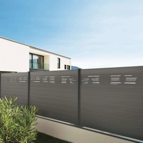 La clôture de jardin en aluminium Alulam