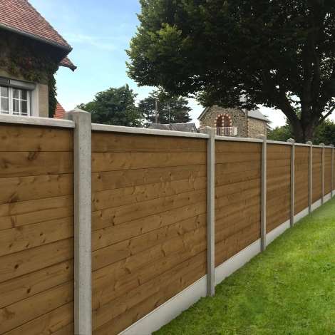 Clôture en bois Préserve Épicéa