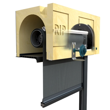 Store vertical extérieur zippé avec coffre tunnel GAO Zip