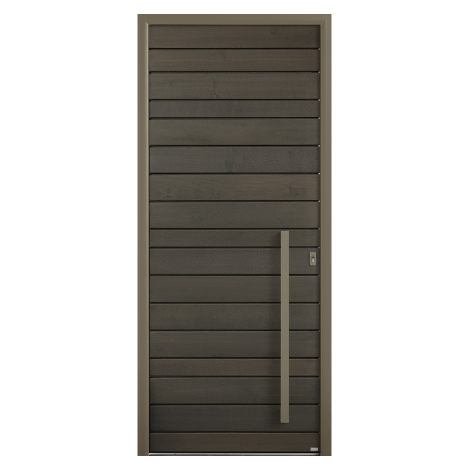 Porte d'entrée en bois Cyme-evo