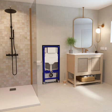 Broyeur Saniwall Up Evo habillage en verre