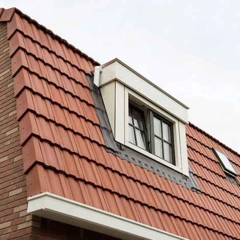 Collection de tuiles en bardage béton et terre cuite