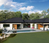 Tuile en béton graphite Innotech