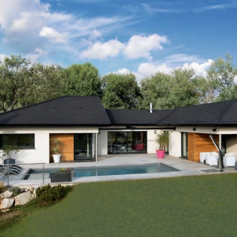 Tuile en béton graphite Innotech