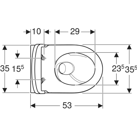 Pack WC suspendu à fond creux iCon caréné