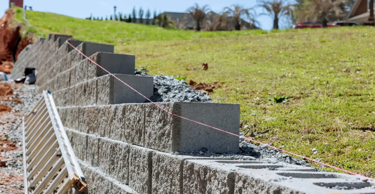 Mur de soutènement en béton