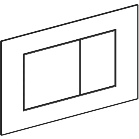 Plaque de déclenchement Sigma40 carrée double touche