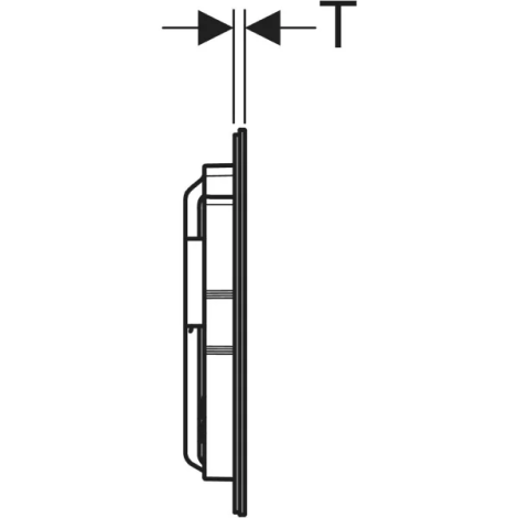 Plaque de déclenchement Sigma40 carrée double touche