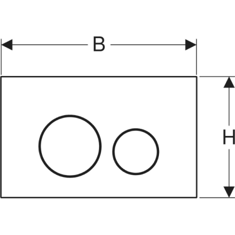 Plaque de déclenchement Sigma40 ronde DT