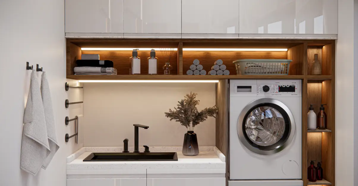 Salle de bain buanderie