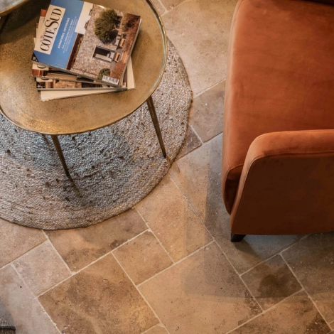 Dallage Travertin Mix Standard beige