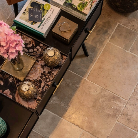 Dallage Travertin Mix Standard beige