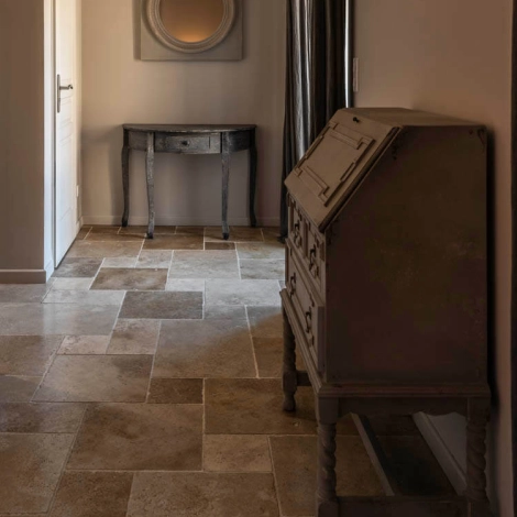 Dallage Travertin Mix Standard beige