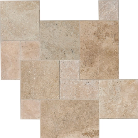 Dallage Travertin Mix Standard beige