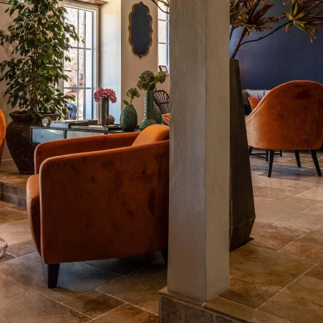 Dallage Travertin Mix Standard beige