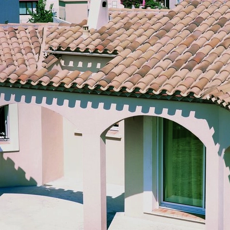 Tuile terre cuite canal Midi Patinée ambré