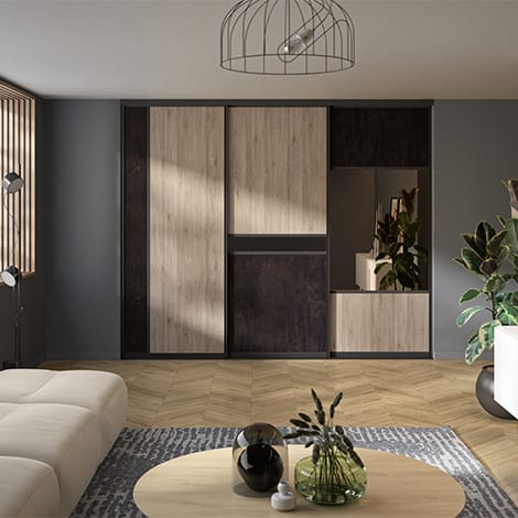 Porte de placard 3 voies Méli