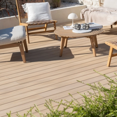Terrasse composite Nuances Chêne clair