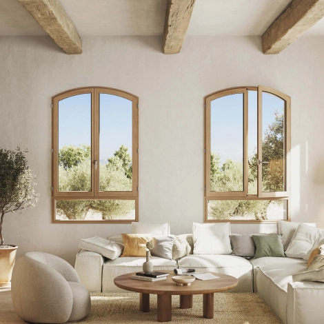 Fenêtre en bois sur-mesure Arbella