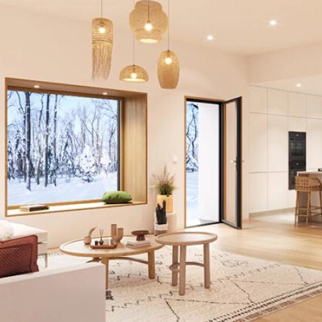 Fenêtre en PVC ouvrant caché Idil