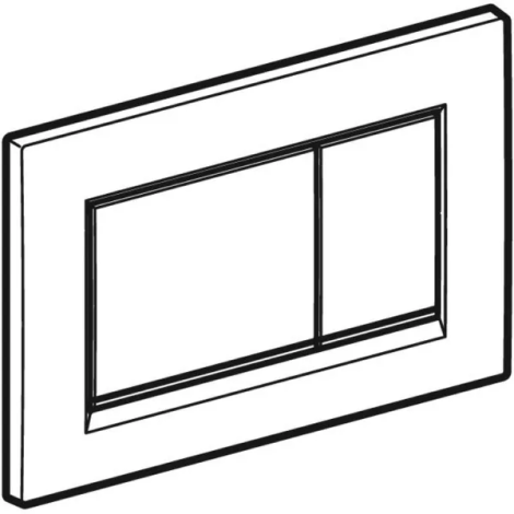 Plaque de déclenchement carrée double touche Sigma20