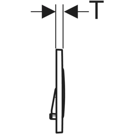 Plaque de déclenchement rond double touche Sigma20