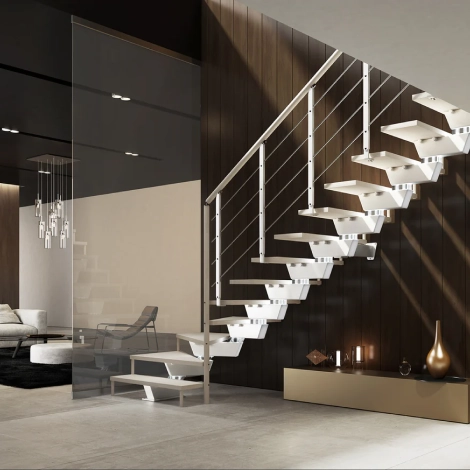 Gamme d'escalier intérieur Lumina
