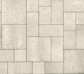 Pavé extérieur en béton 4 formats Recto Antique Blanco Opus